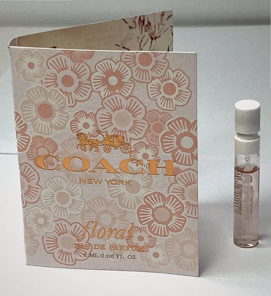 Coach Floral Eau de Parfum Fragrance Perfume EDP Spray .06 oz / 2ml Sample Size
