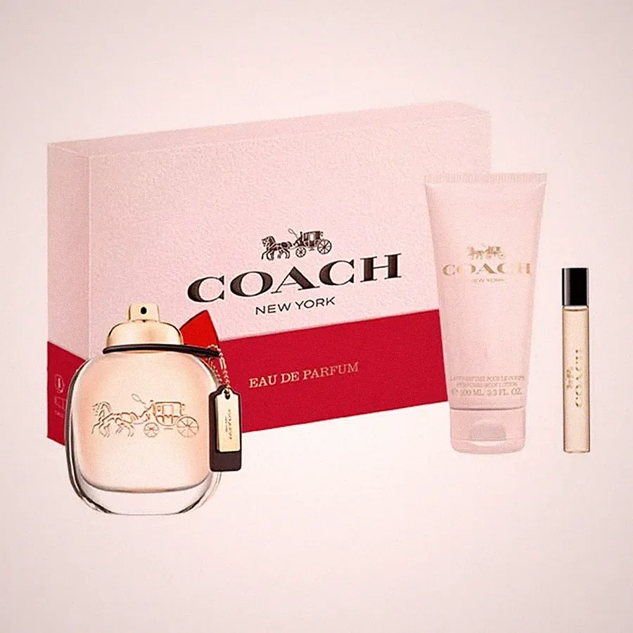 Coach Ladies Coach New York 3pcs EDP Gift Set Fragrances 3386460147170