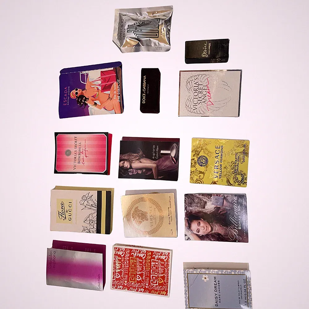 Designer Perfume Sample Lot 14 Pieces Gucci Versace CK Dior Jimmy Choo Coach +